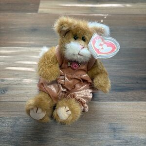 Vintage (1993) Ty Beanie Babies "Pouncer" the Cat Attic Treasures Collection 9”